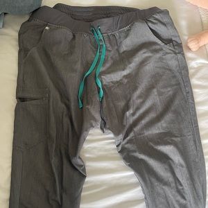 high waisted jogger scrub pants